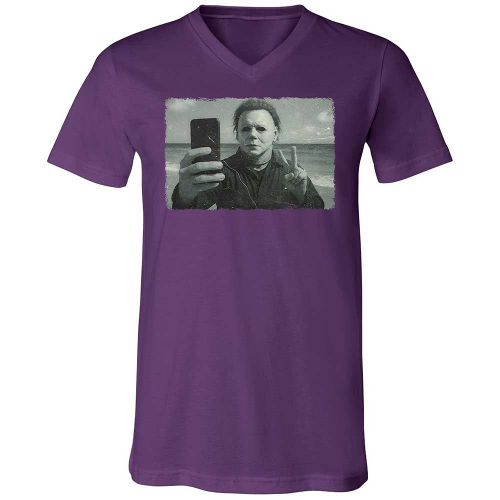 Unisex V-Neck T-Shirt - 8QT7X672 - Team Purple - 10
