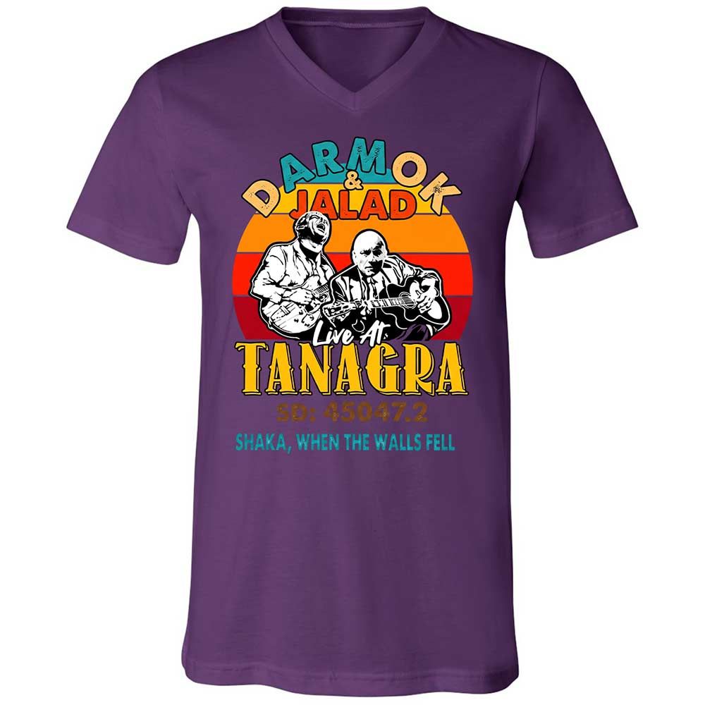 Unisex V-Neck T-Shirt - 6N94R52T - Team Purple - 10
