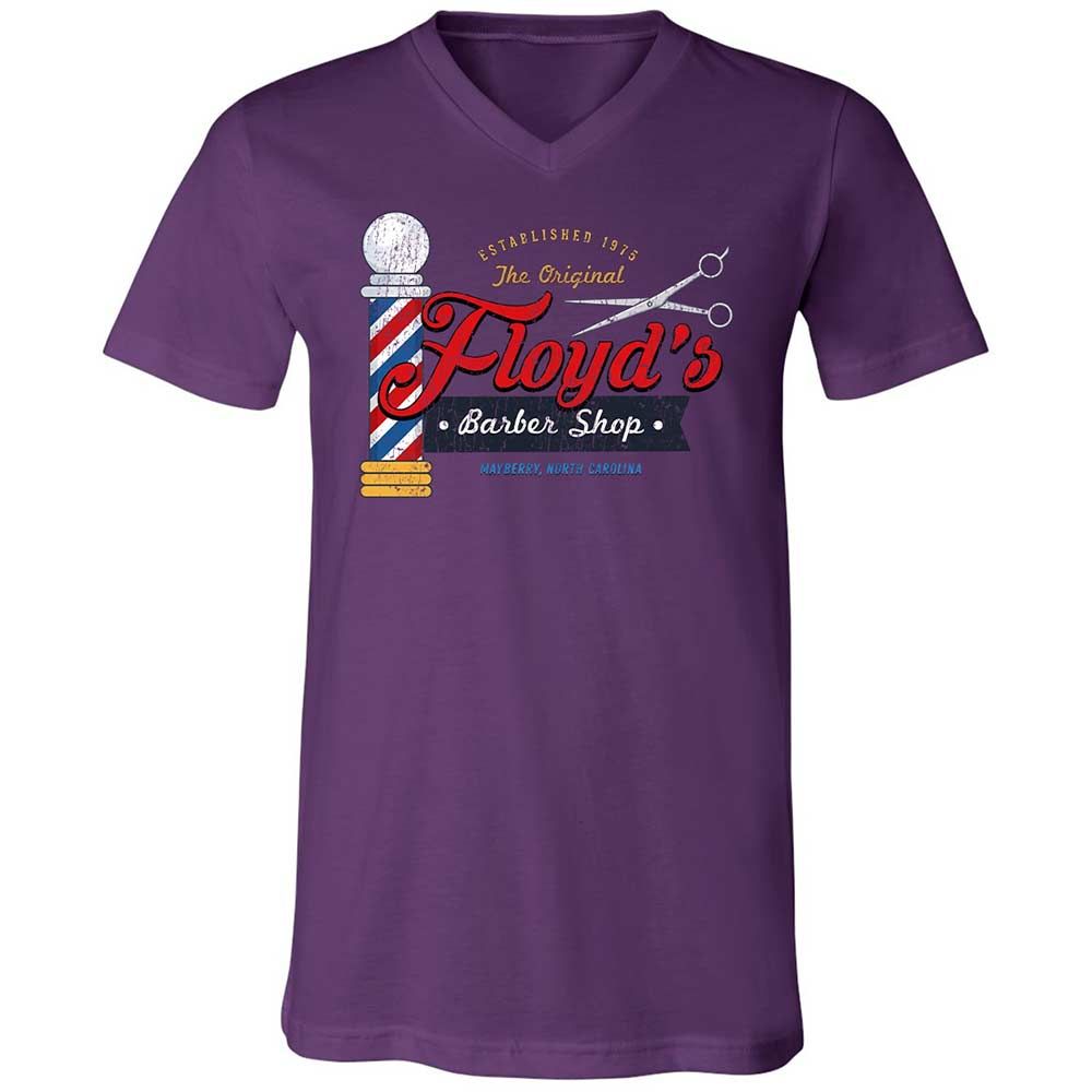 Unisex V-Neck T-Shirt - 9NQY7WGG - Team Purple - 10
