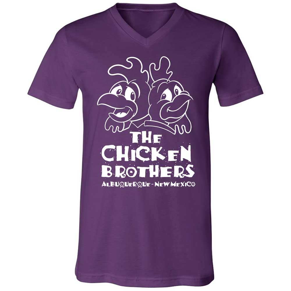 Unisex V-Neck T-Shirt - V7WAQP2Z - Team Purple - 10