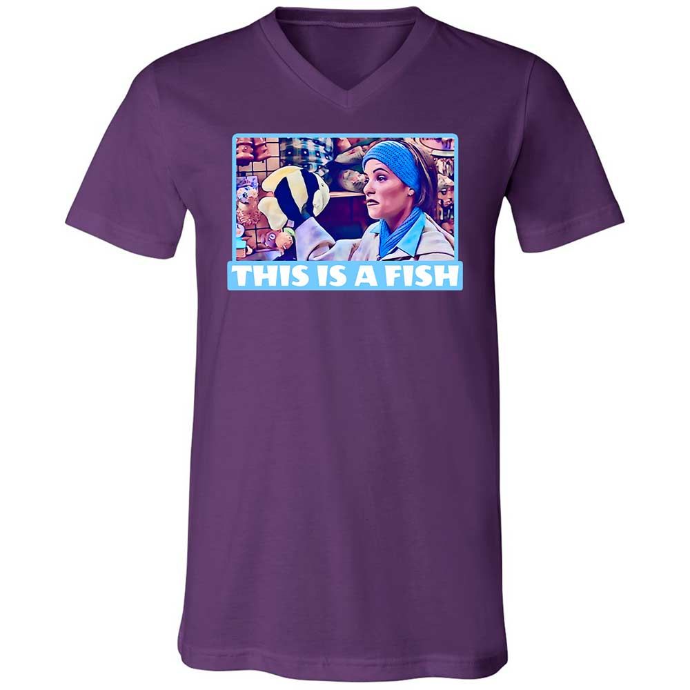 Unisex V-Neck T-Shirt - 3QZSK26V - Team Purple - 10