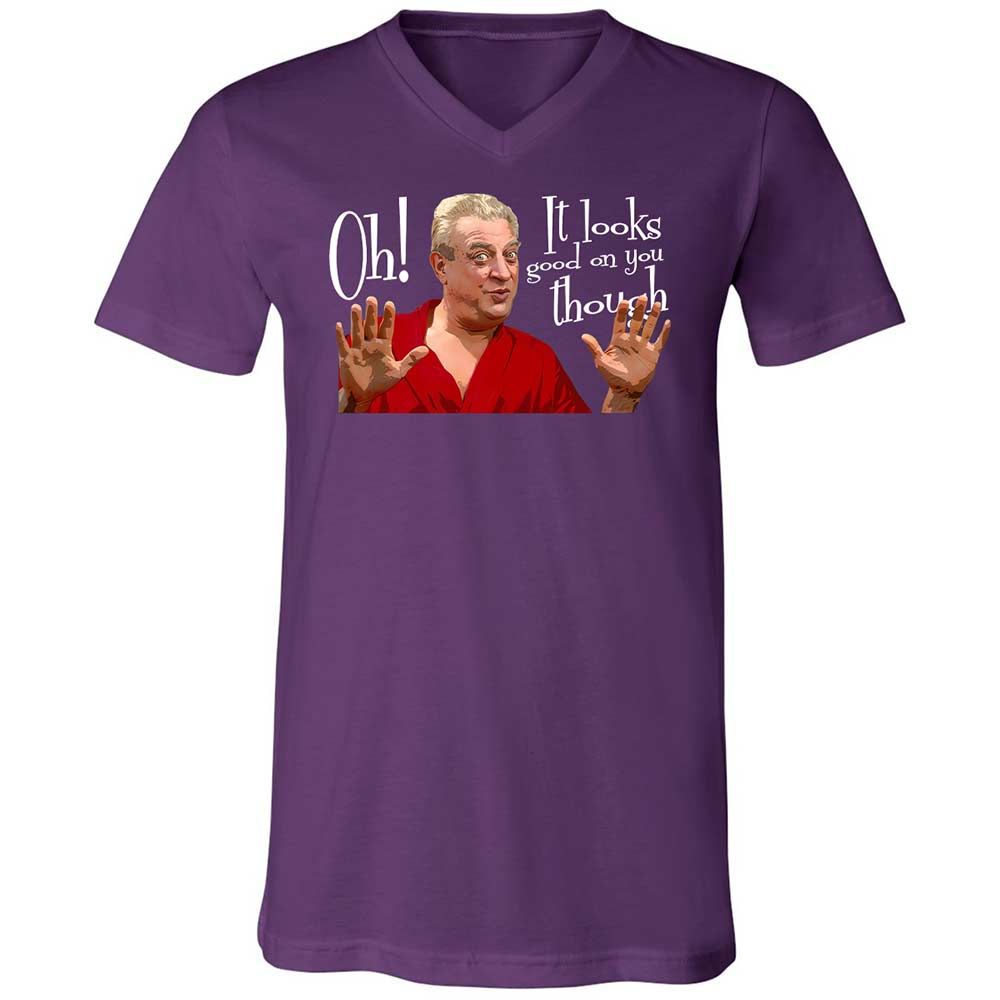 Unisex V-Neck T-Shirt - 7E367MEM - Team Purple - 10