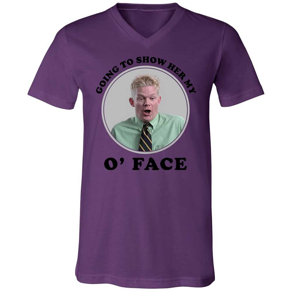Unisex V-Neck T-Shirt - NVLUQHRS - Team Purple - 10