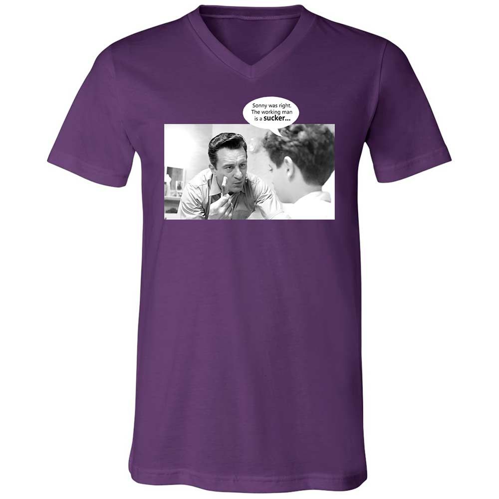 Unisex V-Neck T-Shirt - 1XFDQHCD - Team Purple - 10