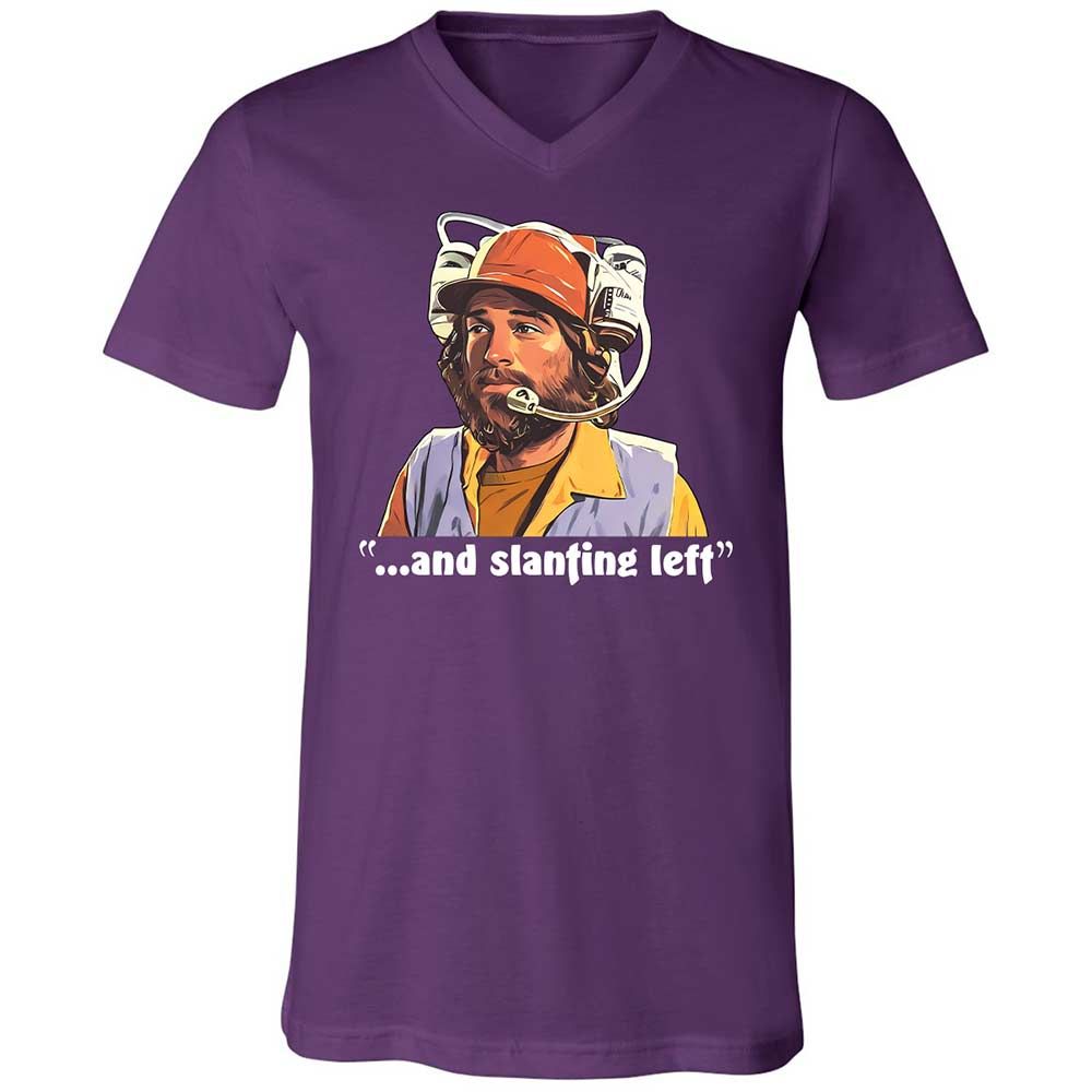 Unisex V-Neck T-Shirt - B9NJBB49 - Team Purple - 10
