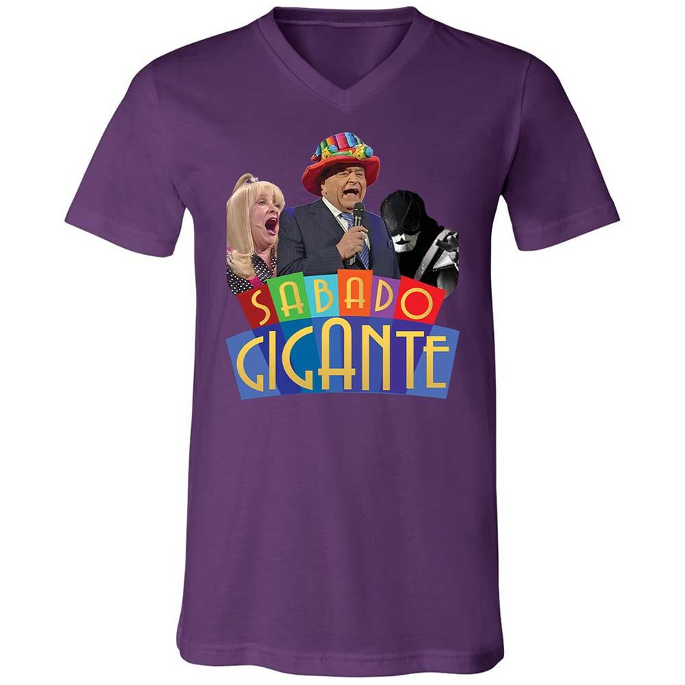 Unisex V-Neck T-Shirt - UCS1DPUX - Team Purple - 10