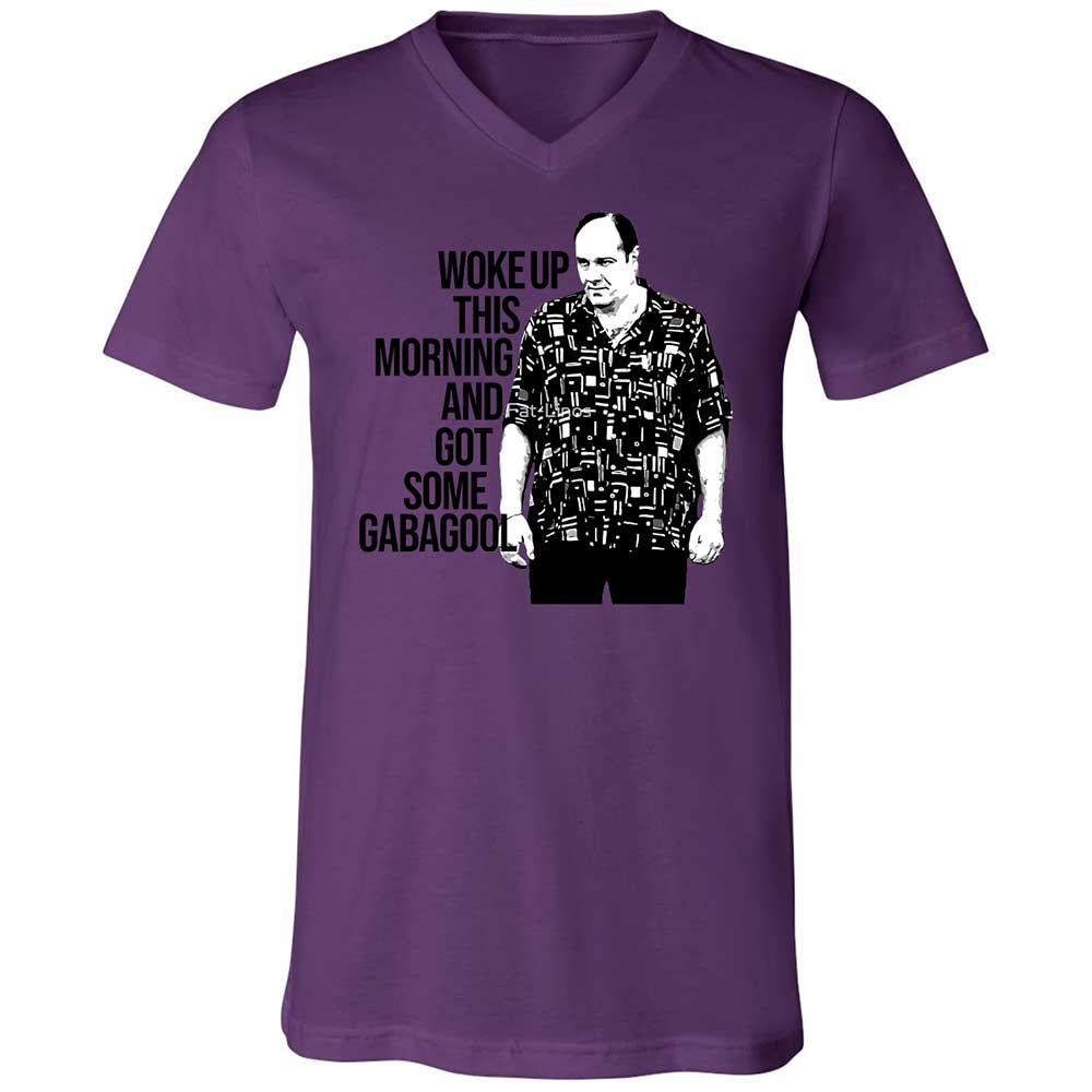 Unisex V-Neck T-Shirt - MNQF1C4G - Team Purple - 10