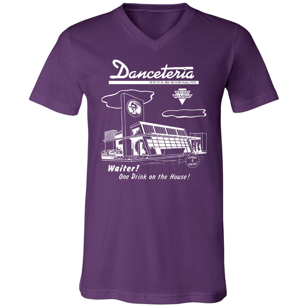 Unisex V-Neck T-Shirt - VFAGRDT7 - Team Purple - 10