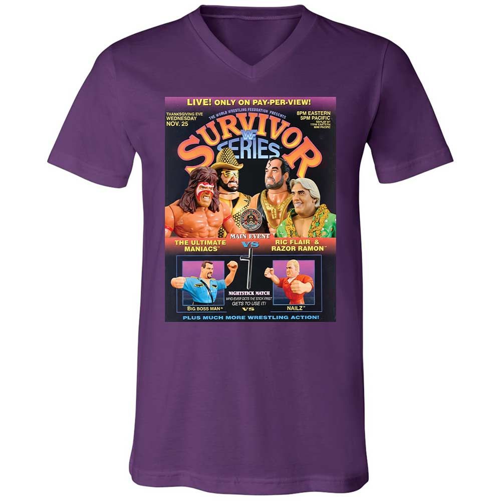 Unisex V-Neck T-Shirt - GNS2FWBD - Team Purple - 10
