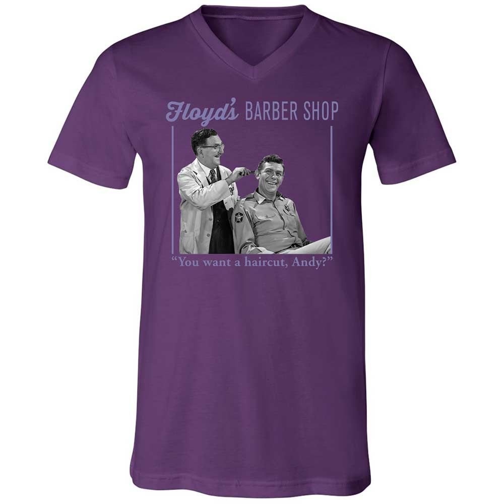 Unisex V-Neck T-Shirt - 7GGXYFWT - Team Purple - 10