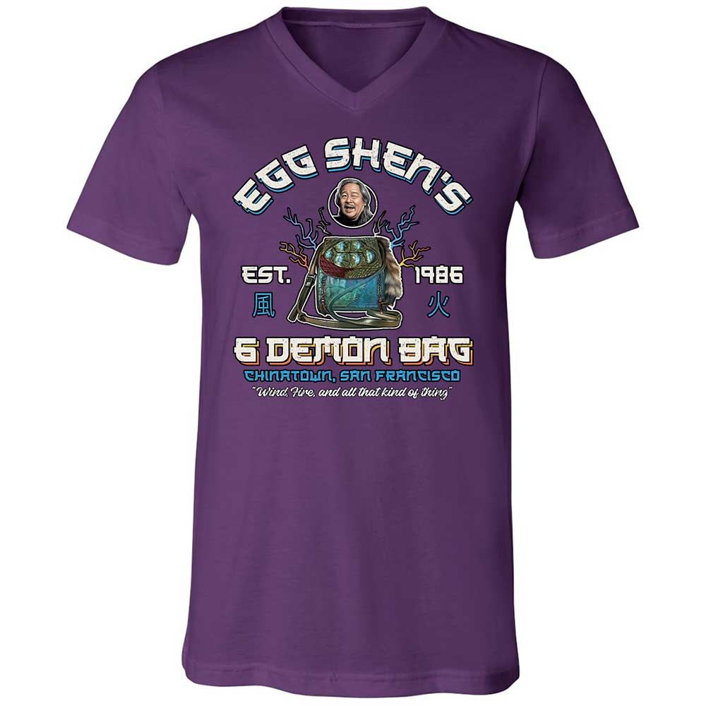 Unisex V-Neck T-Shirt - 7S2TJATG - Team Purple - 10