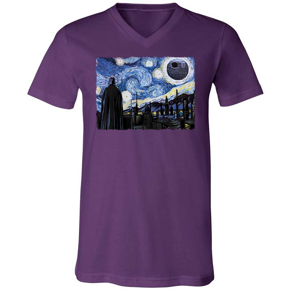 Unisex V-Neck T-Shirt - 9X8DBMHX - Team Purple - 10