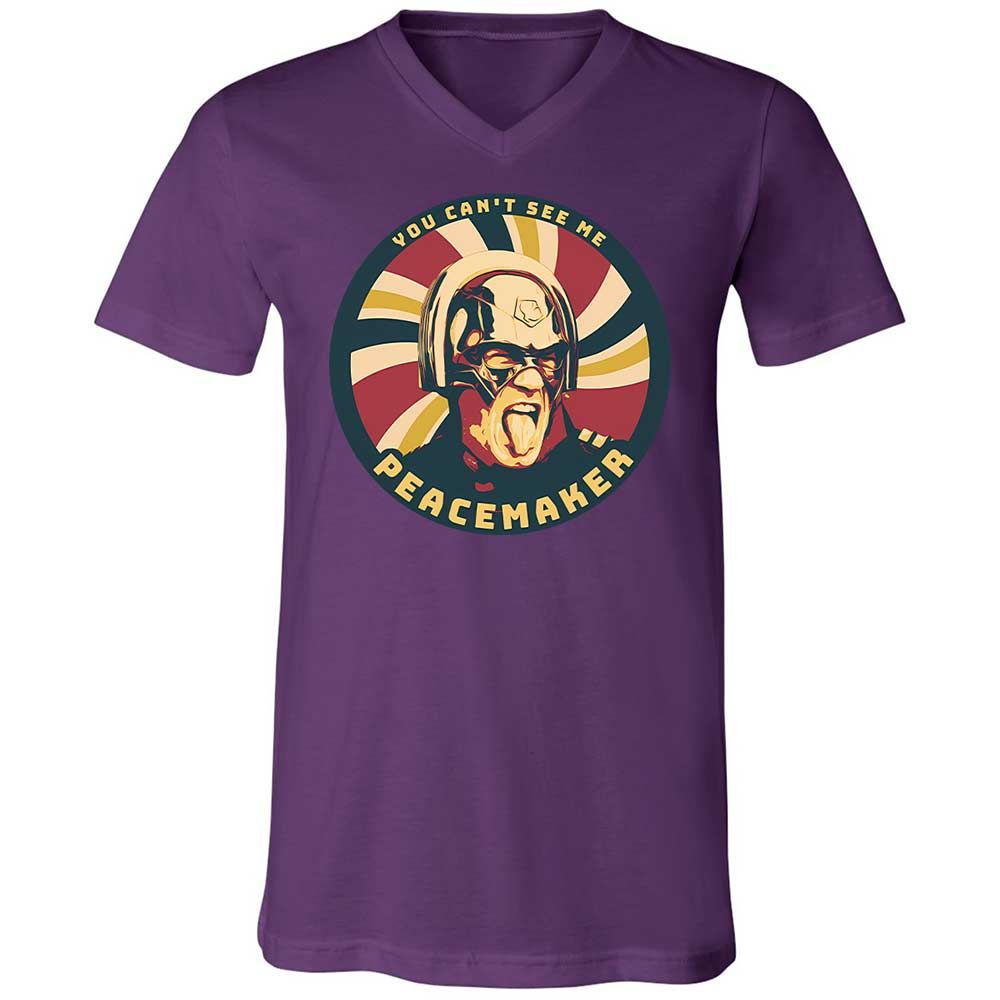 Unisex V-Neck T-Shirt - L3VE94GB - Team Purple - 10