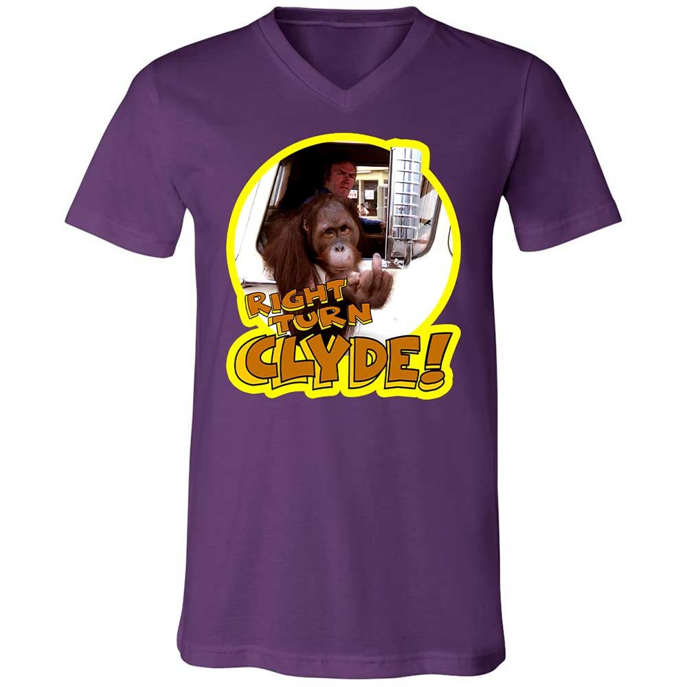 Unisex V-Neck T-Shirt - HVTD7PQF - Team Purple - 10