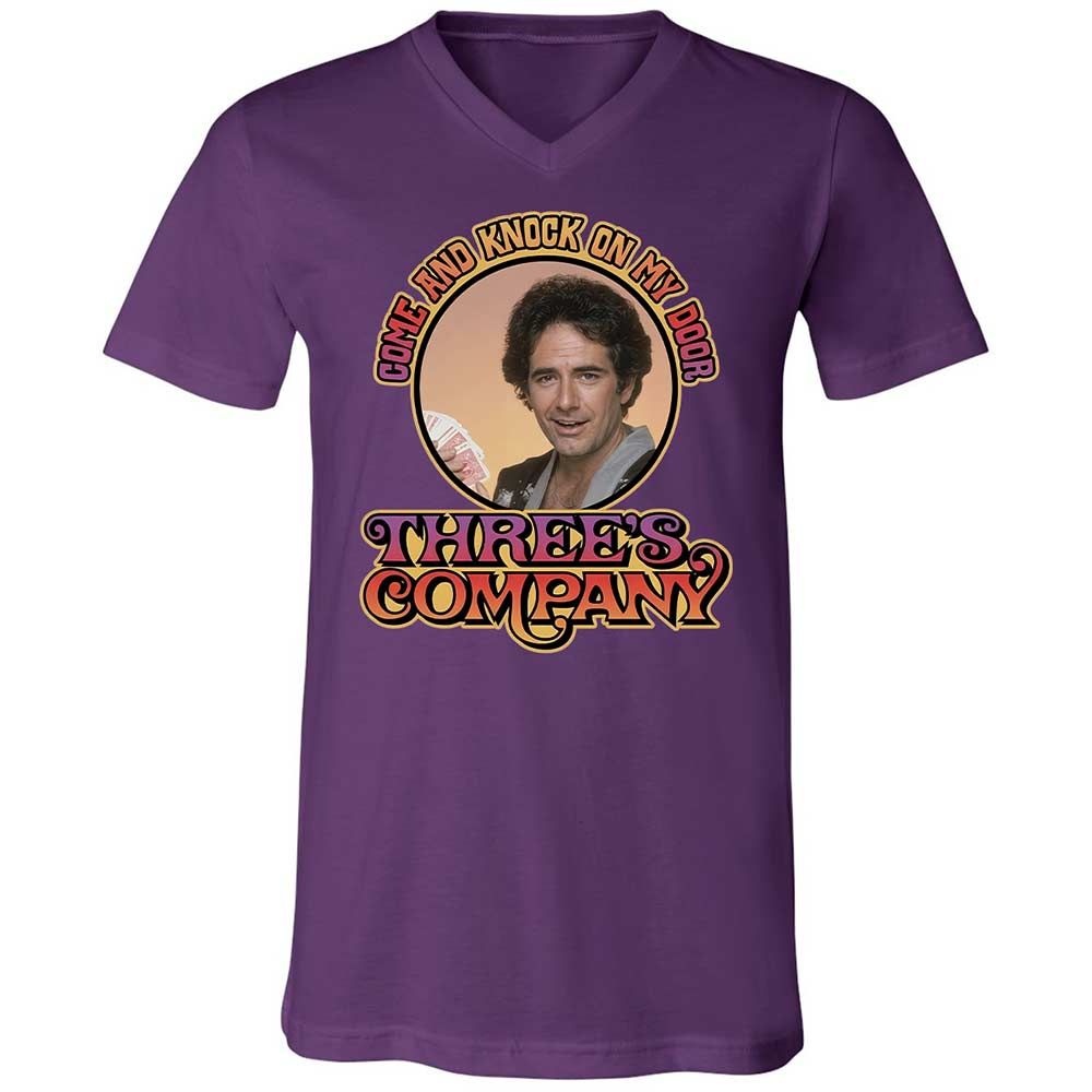 Unisex V-Neck T-Shirt - FR3ARW2U - Team Purple - 10