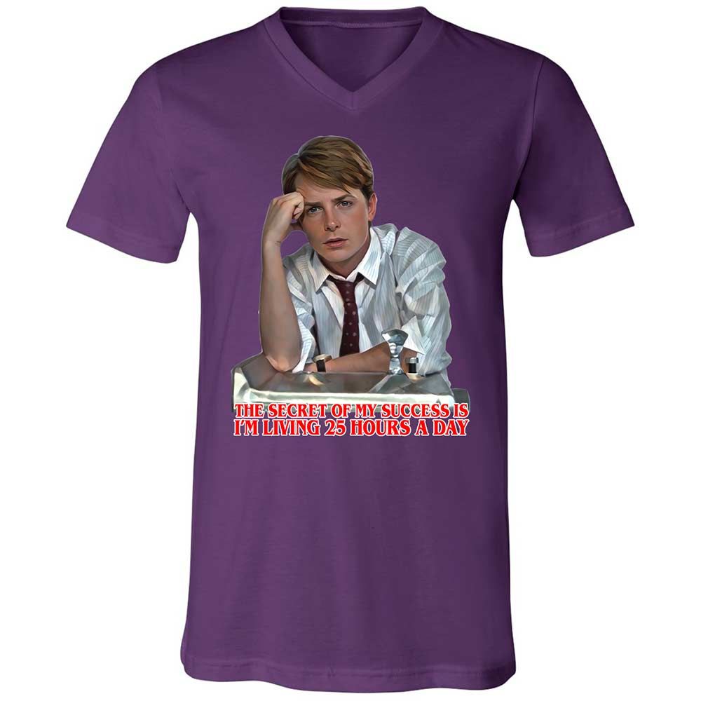 Unisex V-Neck T-Shirt - 99Q39PWJ - Team Purple - 10