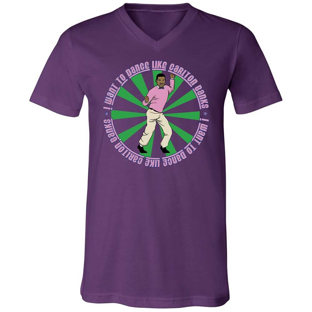 Unisex V-Neck T-Shirt - 6DALRHGL - Team Purple - 10