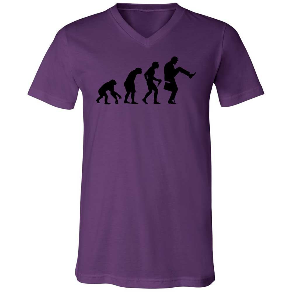 Unisex V-Neck T-Shirt - 7A2C82YS - Team Purple - 10