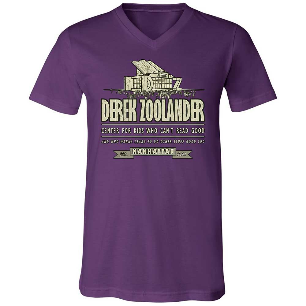 Unisex V-Neck T-Shirt - 453YTGM2 - Team Purple - 10