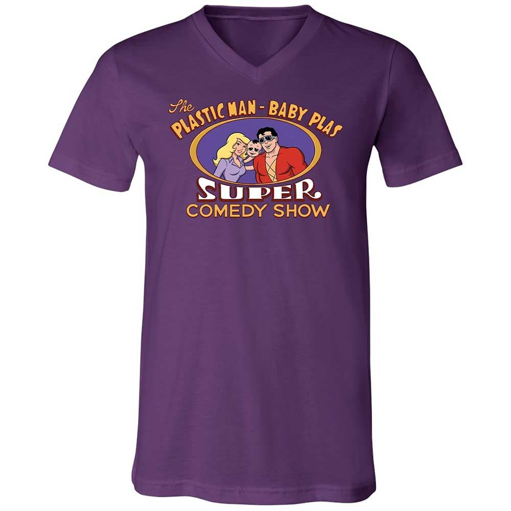 Unisex V-Neck T-Shirt - RZEMQHBU - Team Purple - 10