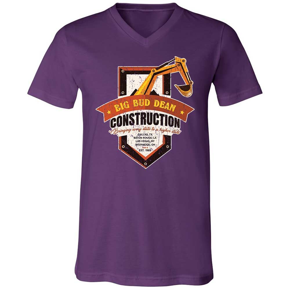 Unisex V-Neck T-Shirt - XV6DJX66 - Team Purple - 10