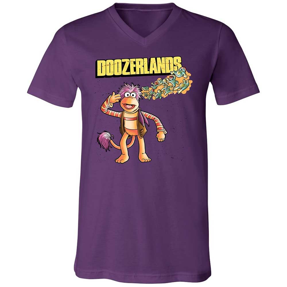 Unisex V-Neck T-Shirt - 3R6U3GJK - Team Purple - 10