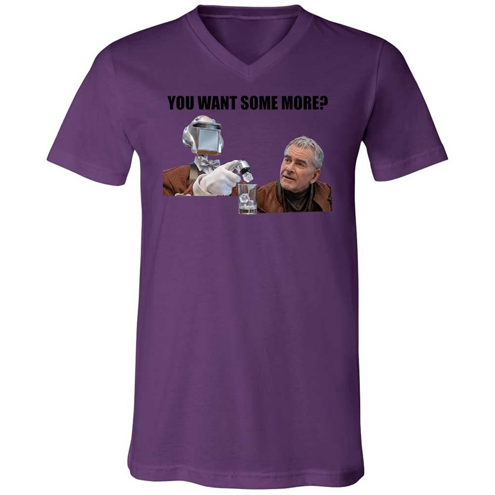 Unisex V-Neck T-Shirt - KMMLLSHX - Team Purple - 10