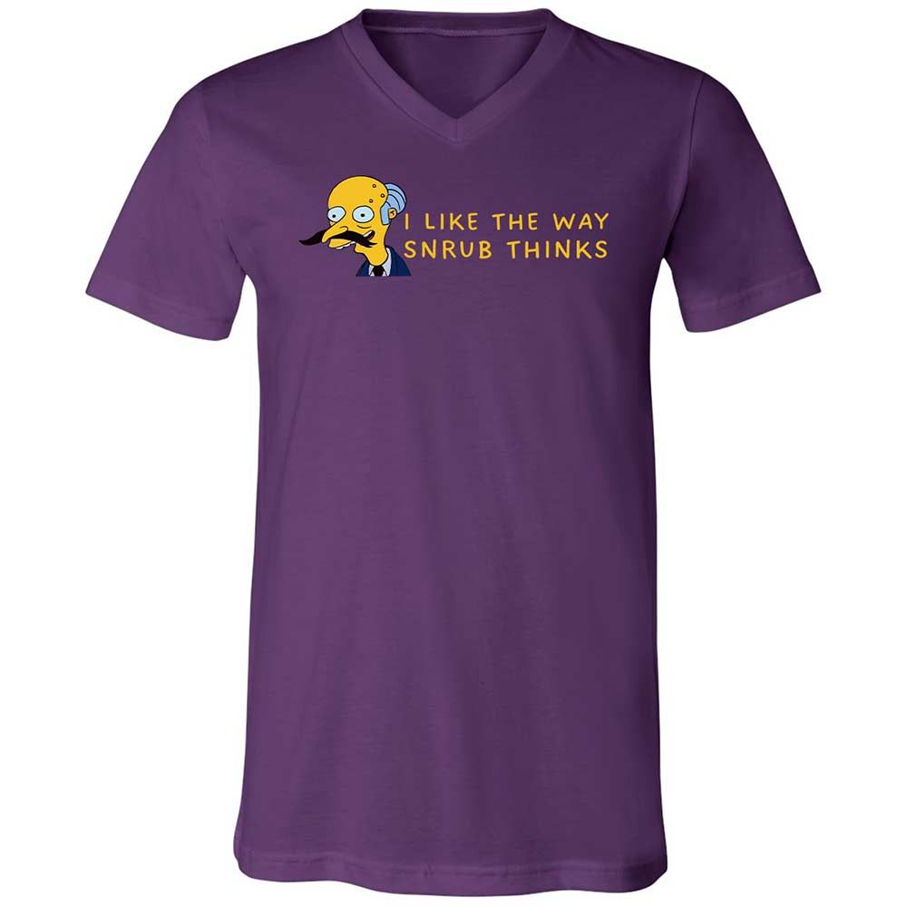 Unisex V-Neck T-Shirt - S1VR2LWG - Team Purple - 10