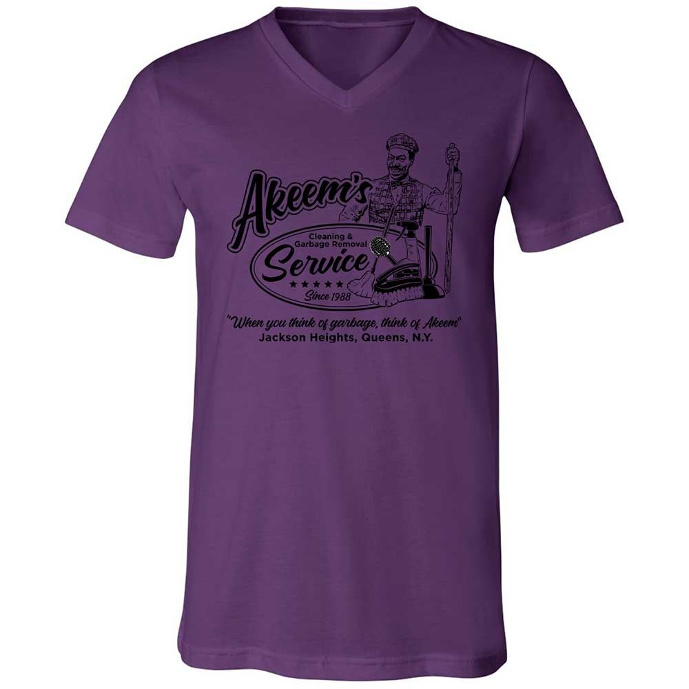 Unisex V-Neck T-Shirt - Q2JNT3ZA - Team Purple - 10