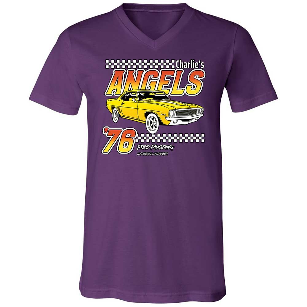 Unisex V-Neck T-Shirt - GM1ZNKHS - Team Purple - 10