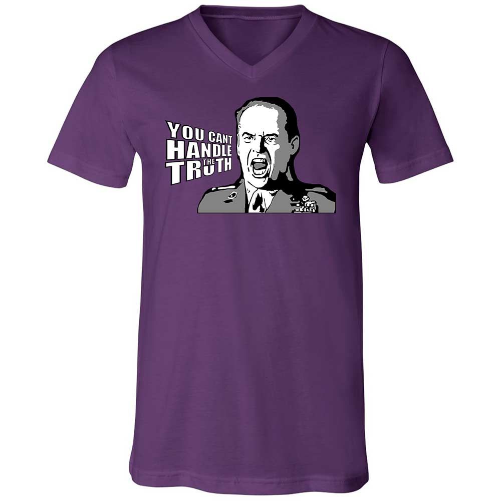Unisex V-Neck T-Shirt - QATNX3CV - Team Purple - 10