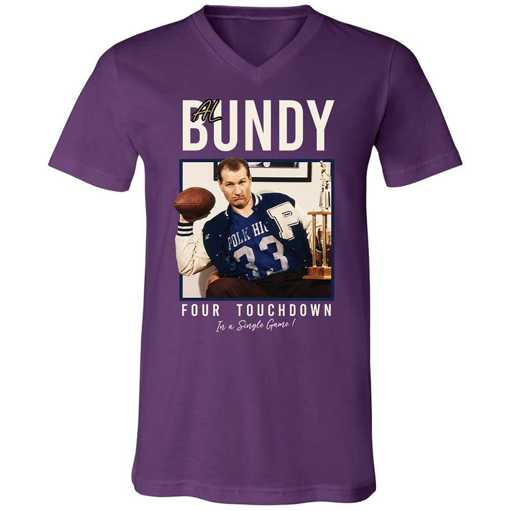 Unisex V-Neck T-Shirt - 285UR1SQ - Team Purple - 10