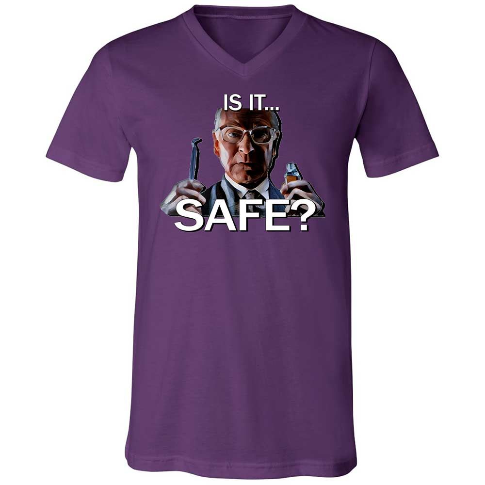Unisex V-Neck T-Shirt - RNASDEM8 - Team Purple - 10