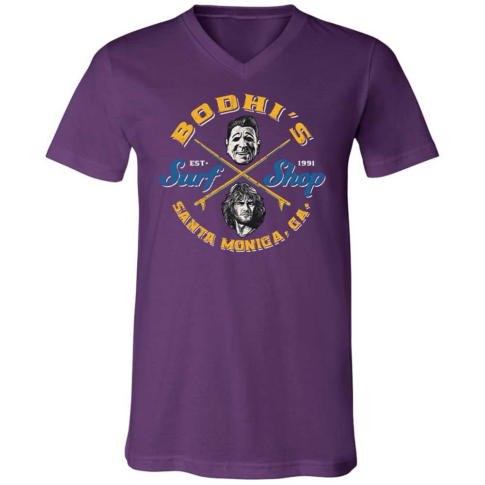 Unisex V-Neck T-Shirt - E9SJ7GZC - Team Purple - 10