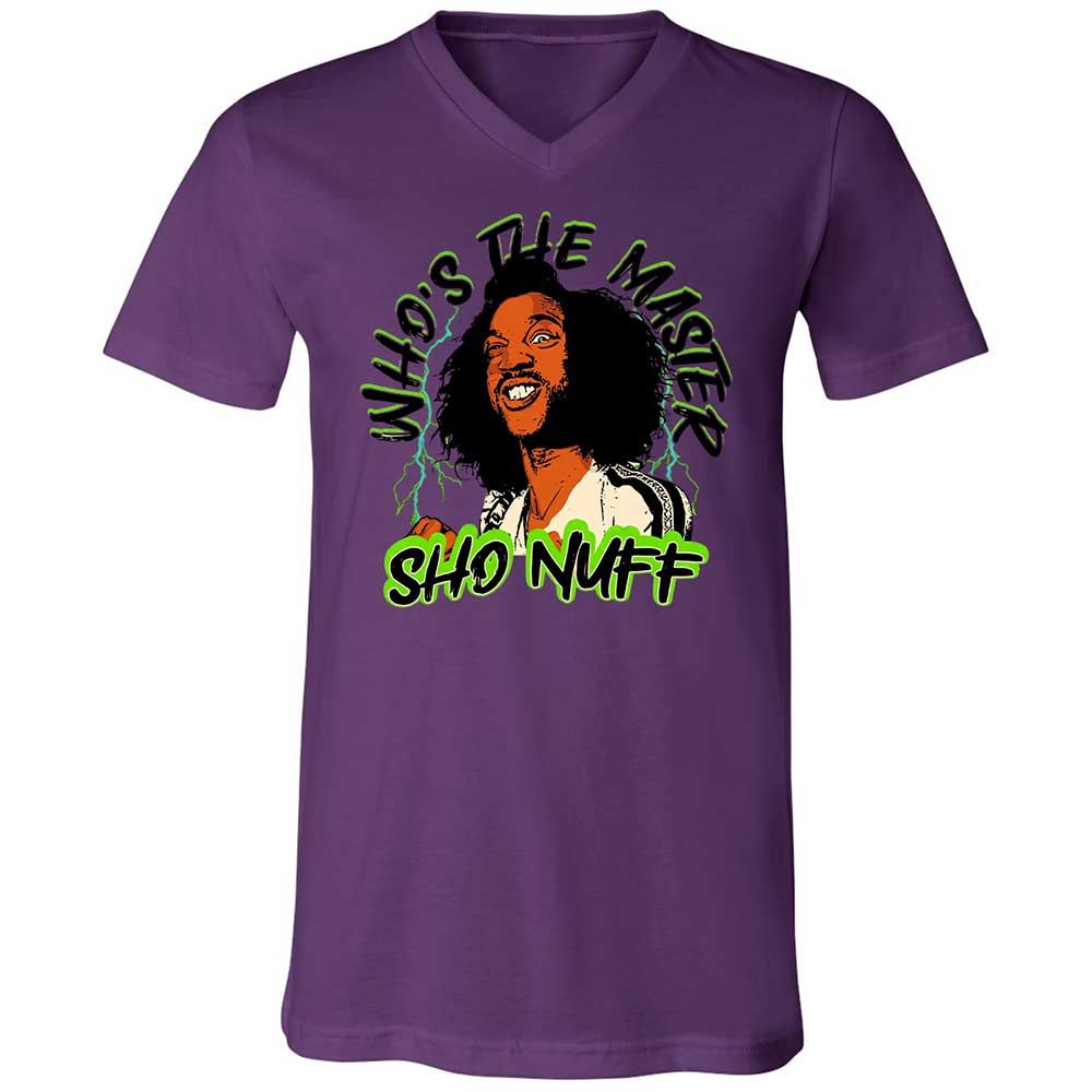 Unisex V-Neck T-Shirt - R6H8CX6T - Team Purple - 10