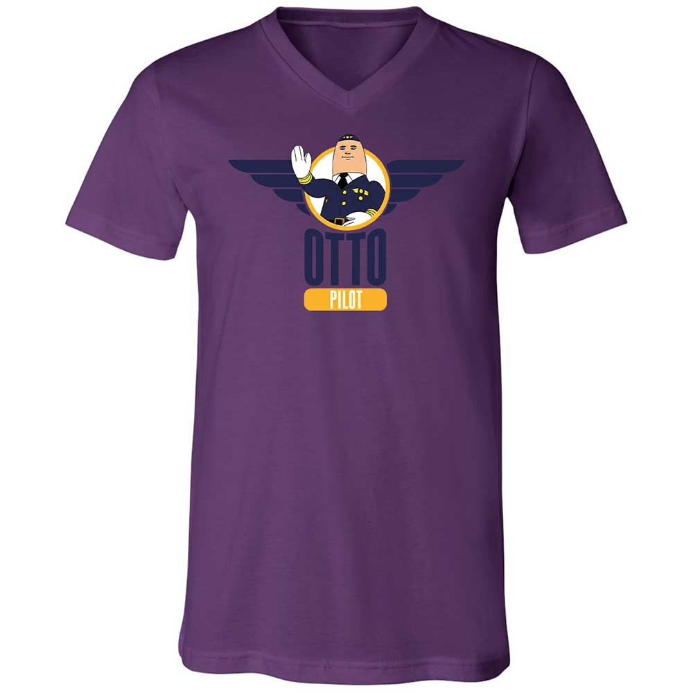 Unisex V-Neck T-Shirt - KZBQSWRY - Team Purple - 10