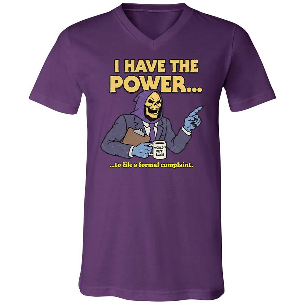 Unisex V-Neck T-Shirt - XZSLJC9S - Team Purple - 10