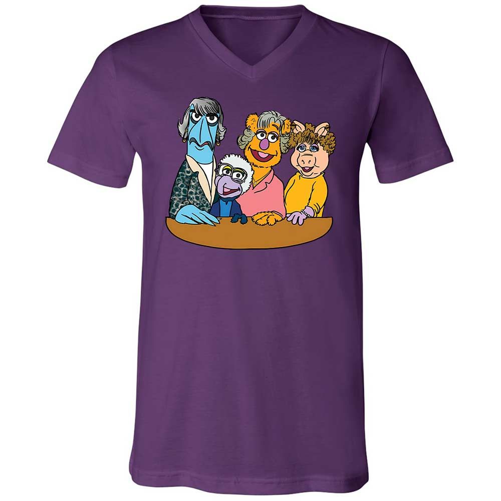 Unisex V-Neck T-Shirt - 8N91VZ57 - Team Purple - 10