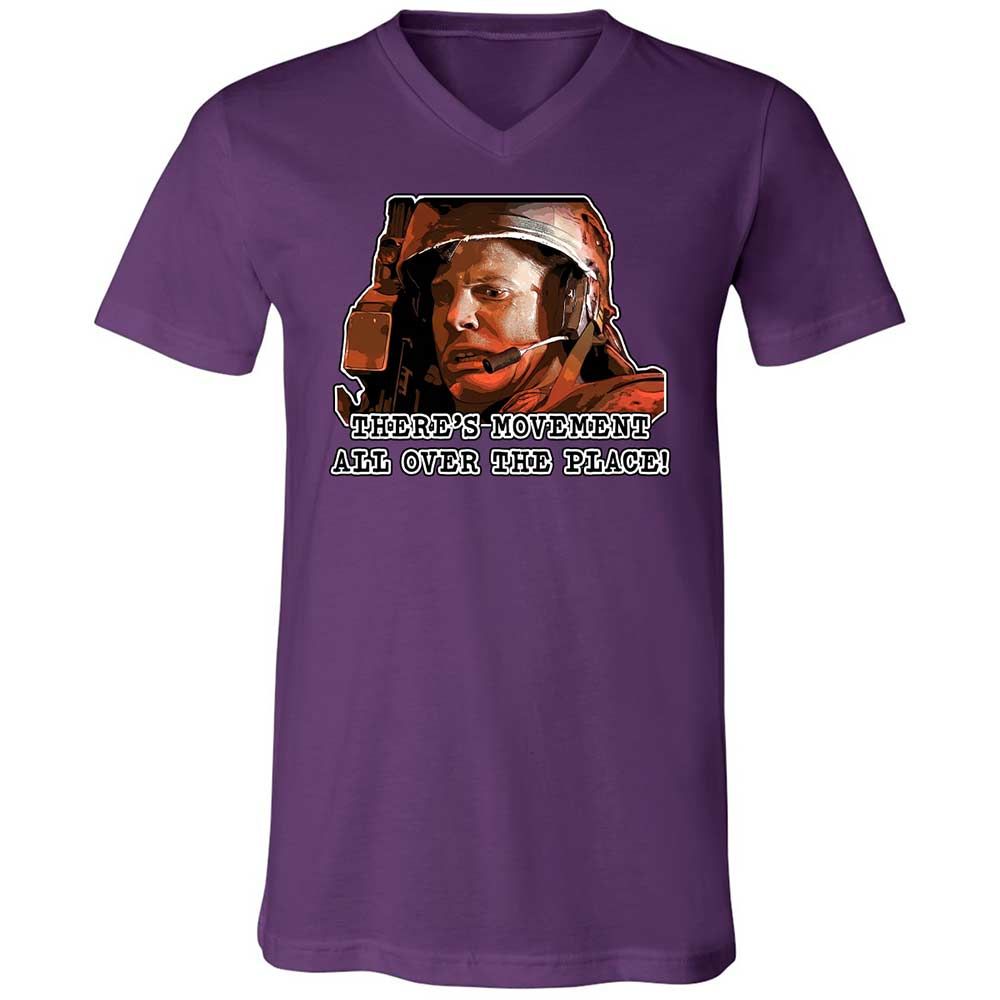 Unisex V-Neck T-Shirt - JE7JE9YW - Team Purple - 10
