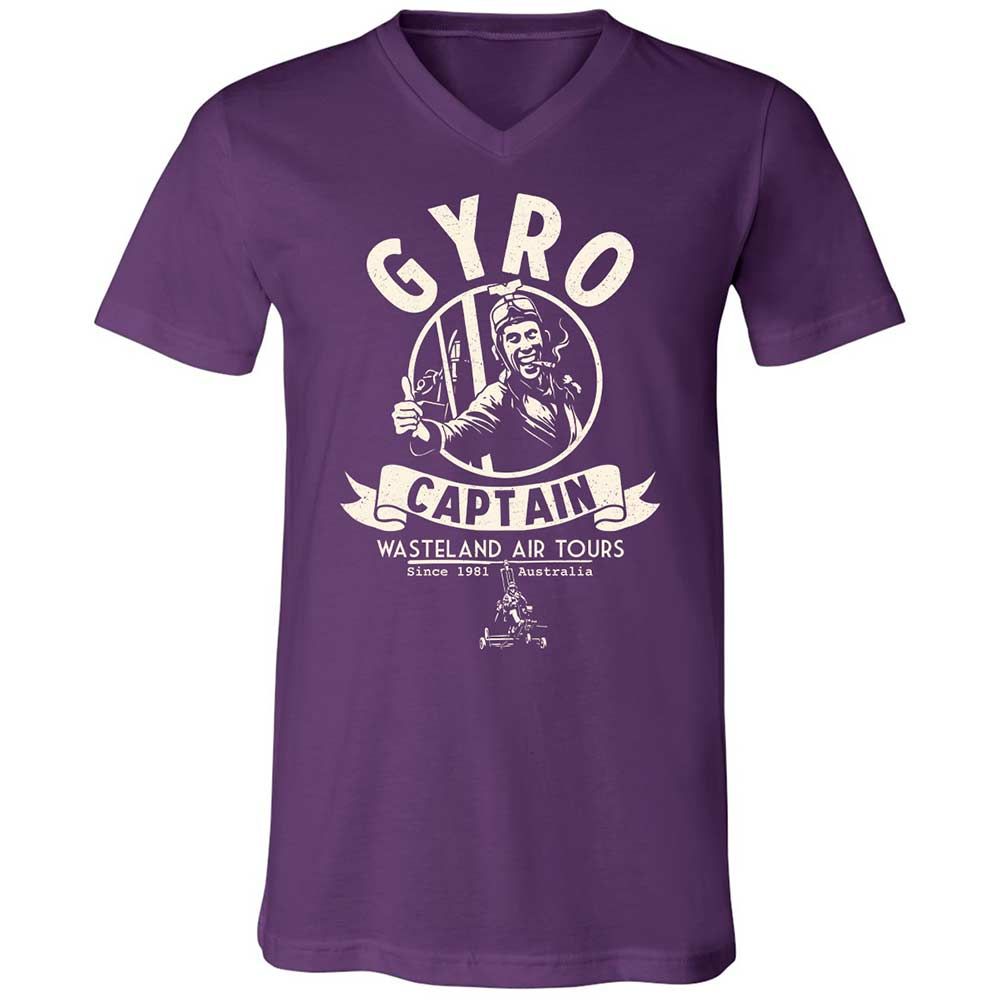 Unisex V-Neck T-Shirt - 7HT5Z46G - Team Purple - 10