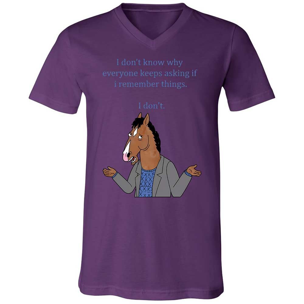Unisex V-Neck T-Shirt - KKM5A3EK - Team Purple - 10