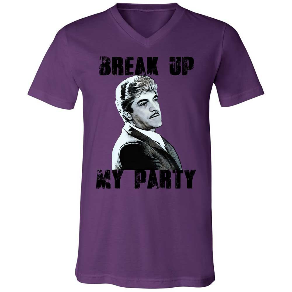 Unisex V-Neck T-Shirt - C1PTR55T - Team Purple - 10