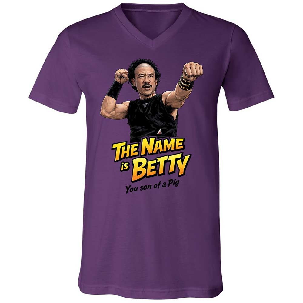 Unisex V-Neck T-Shirt - FEF82XHY - Team Purple - 10
