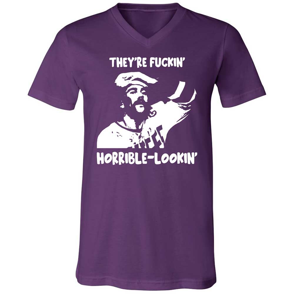 Unisex V-Neck T-Shirt - GKGA57EN - Team Purple - 10