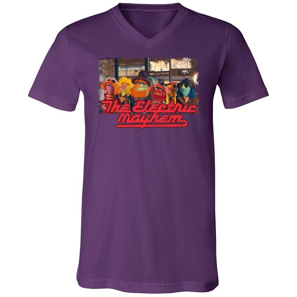 Unisex V-Neck T-Shirt - 987VZXV6 - Team Purple - 10