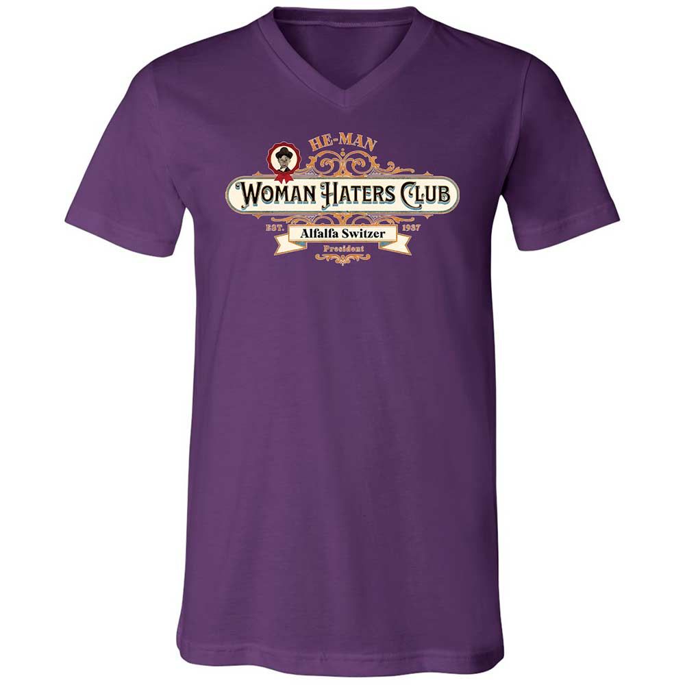 Unisex V-Neck T-Shirt - ZRWKEH1F - Team Purple - 10