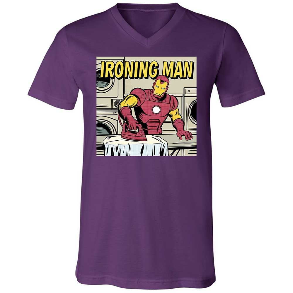 Unisex V-Neck T-Shirt - UT931KRA - Team Purple - 10