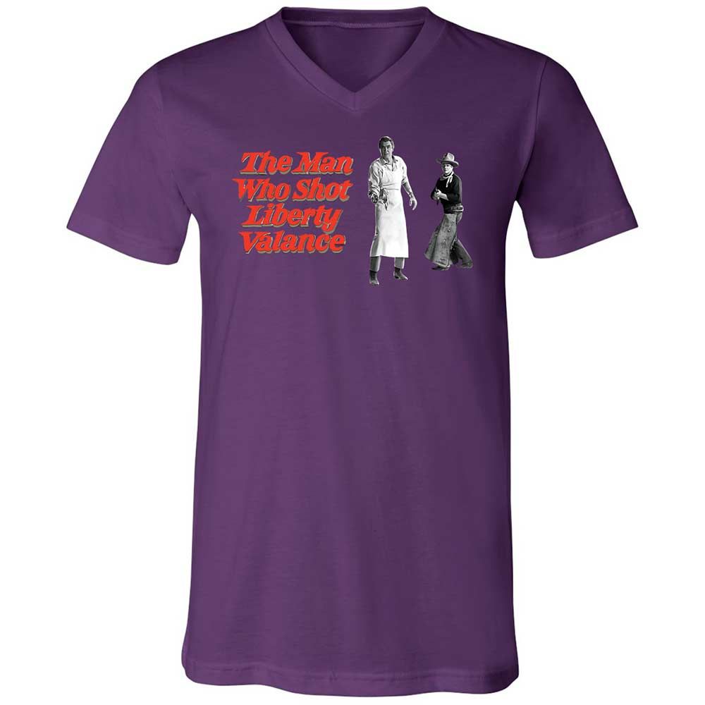 Unisex V-Neck T-Shirt - ZPTVDD4X - Team Purple - 10
