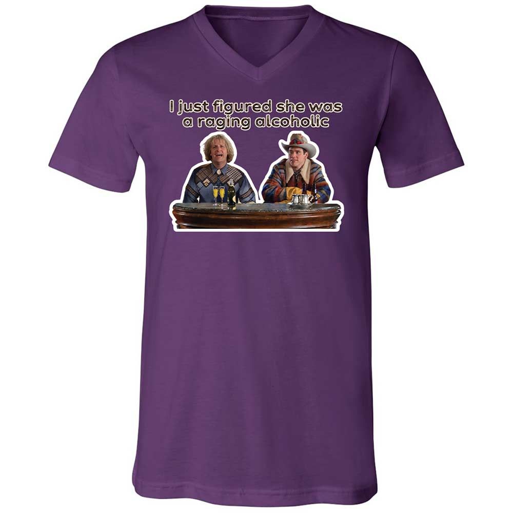 Unisex V-Neck T-Shirt - T52LTPFU - Team Purple - 10