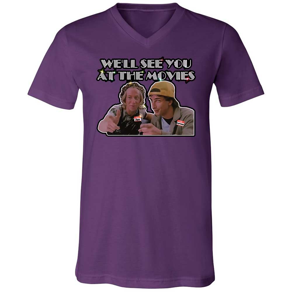 Unisex V-Neck T-Shirt - NZAJ9W88 - Team Purple - 10